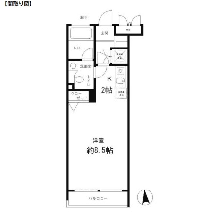 レジディア笹塚204号室