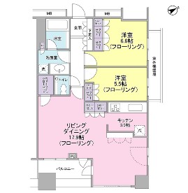 アトラスタワー西新宿310号室の図面