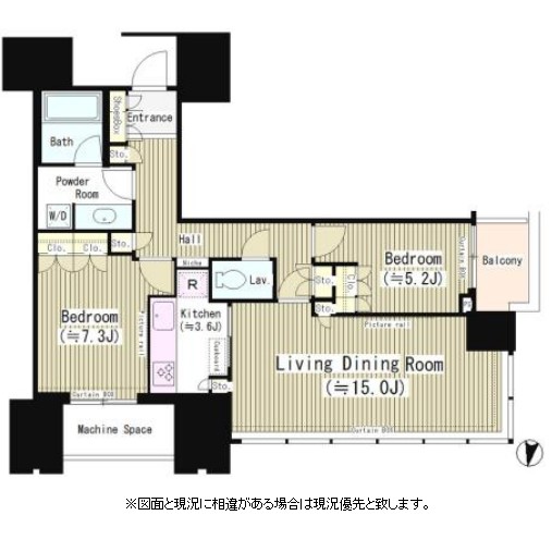 赤坂タワーレジデンスＴｏｐ　ｏｆ　ｔｈｅ　Ｈｉｌｌ1401号室の図面