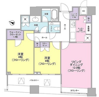 パークコート赤坂　ザ　タワー2311号室の図面
