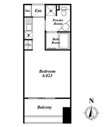 クレジデンス神谷町 406号室の図面