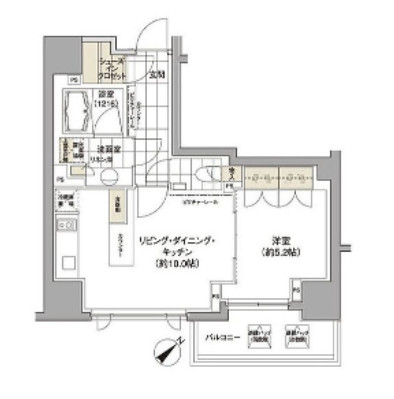 パークハビオ渋谷712号室の図面