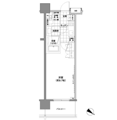 パークハビオ渋谷神山町1106号室