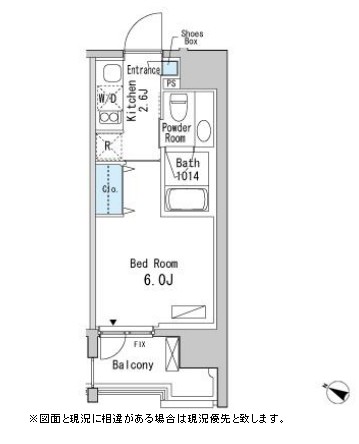 ベルファース目黒210号室の図面