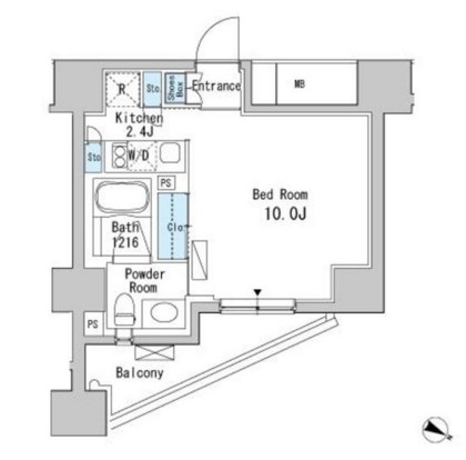 ベルファース目黒501号室の図面