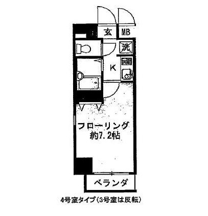 アピス渋谷神南804号室の図面