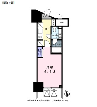 レジディア高輪桂坂202号室の図面