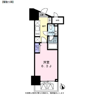 レジディア高輪桂坂402号室の図面