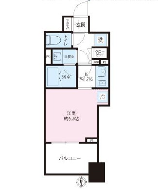 プライア渋谷1602号室の図面
