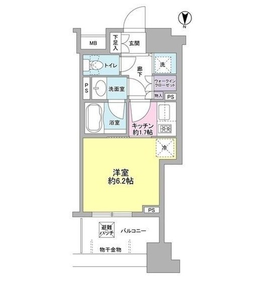 プライア渋谷302号室の図面