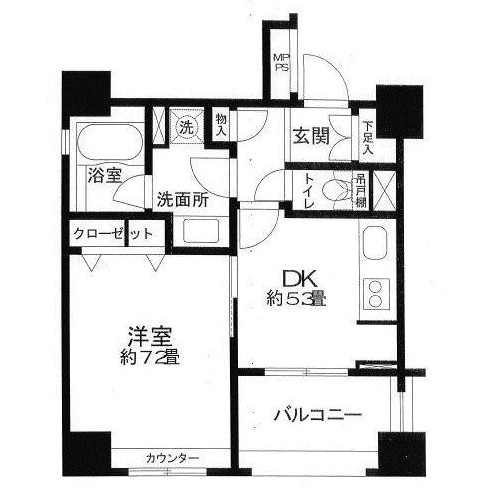 クリオ三田ラ・モード806号室の図面