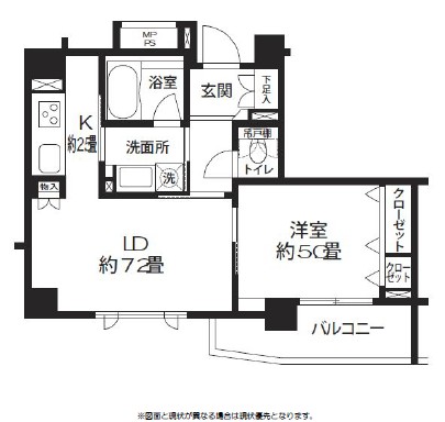 クリオ渋谷ラ・モード502号室の図面