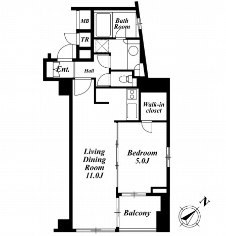 セントラルクリブ六本木1-404号室の図面