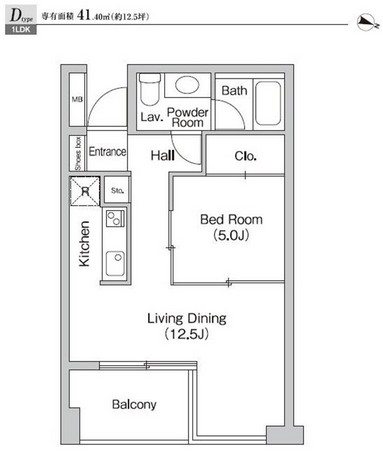プライムアーバン恵比寿604号室の図面