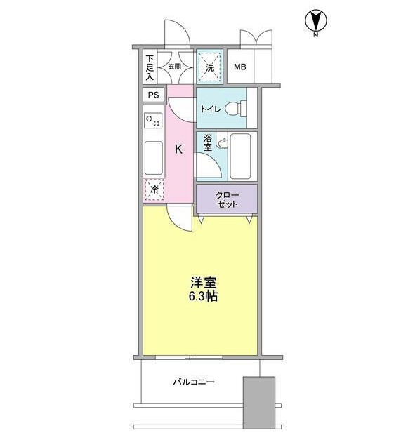 プロスペクト・グラーサ広尾1202号室の図面