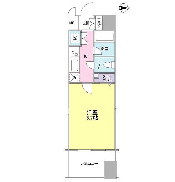 プロスペクト・グラーサ広尾507号室の図面