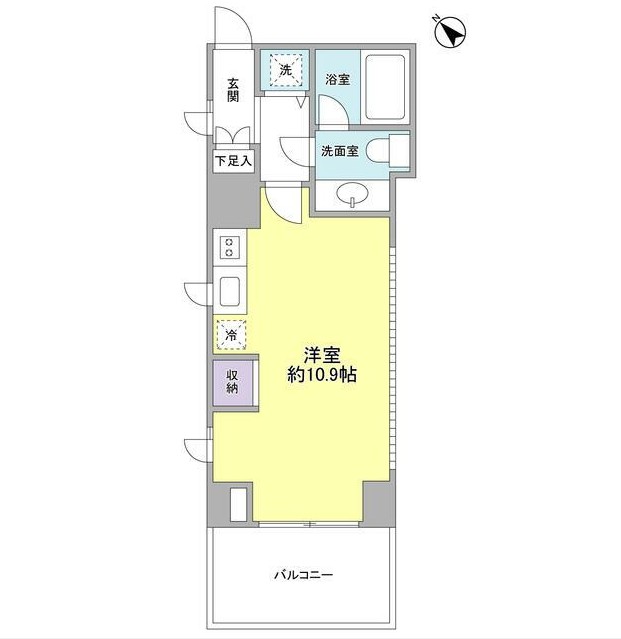 プロスペクト渋谷道玄坂201号室の図面