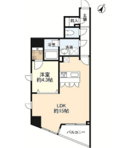 プロスペクト渋谷道玄坂804号室の図面