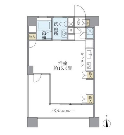 ベルメゾン芝301号室の図面