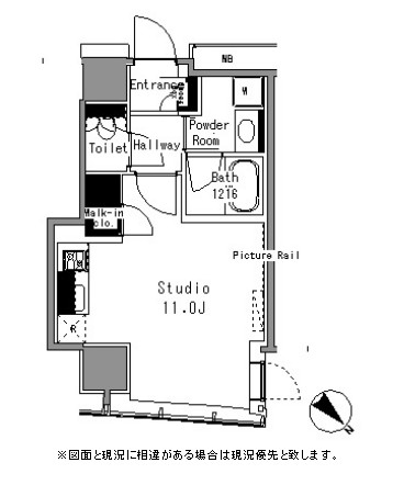 マイタワーレジデンス1103号室の図面