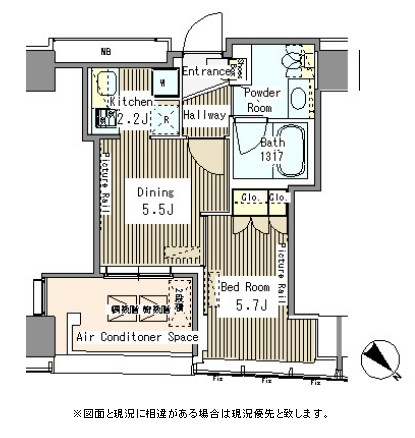 マイタワーレジデンス1204号室の図面