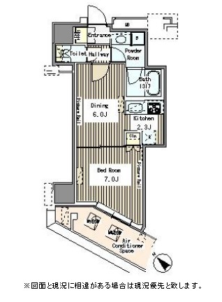マイタワーレジデンス1211号室の図面