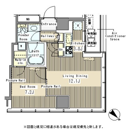 マイタワーレジデンス1401号室の図面