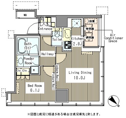 マイタワーレジデンス1701号室の図面
