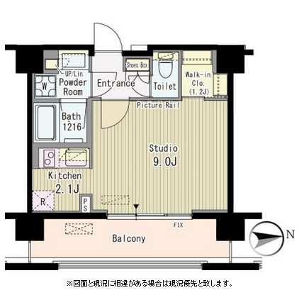ルーエ渋谷神山町602号室の図面