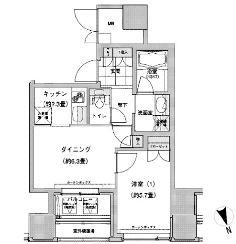 ウエストパークタワー池袋1714号室