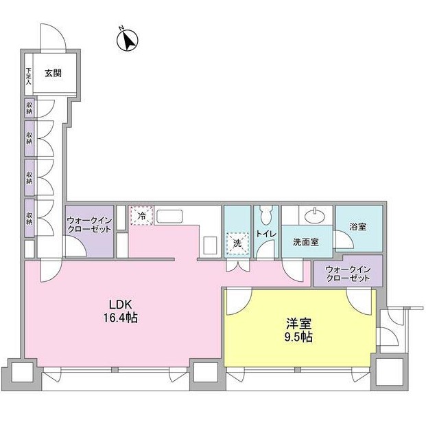 愛宕ビューアパートメント1404号室の図面