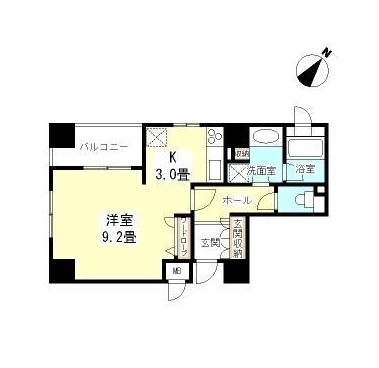 渋谷山手通りＳＴレジデンス1401号室の図面