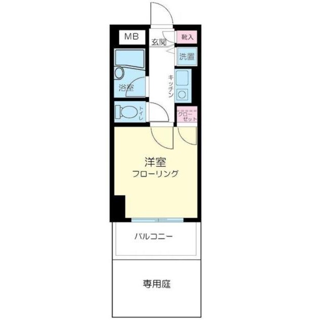 プレール西新宿1Ｆ号室の図面