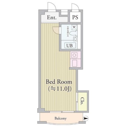 パークグレース新宿1007号室の図面