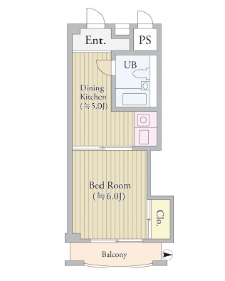 パークグレース新宿1009号室の図面