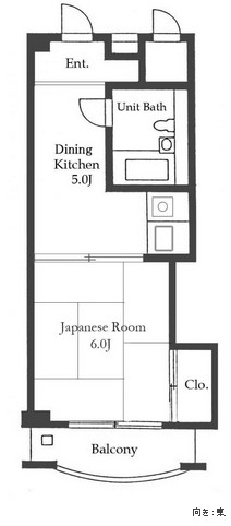 パークグレース新宿1010号室の図面