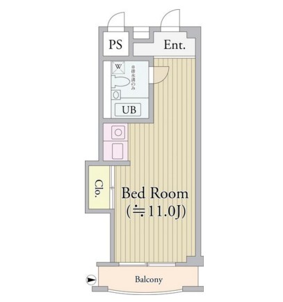パークグレース新宿1016号室の図面