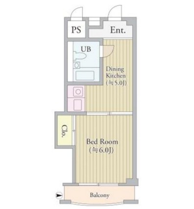 パークグレース新宿1102号室の図面