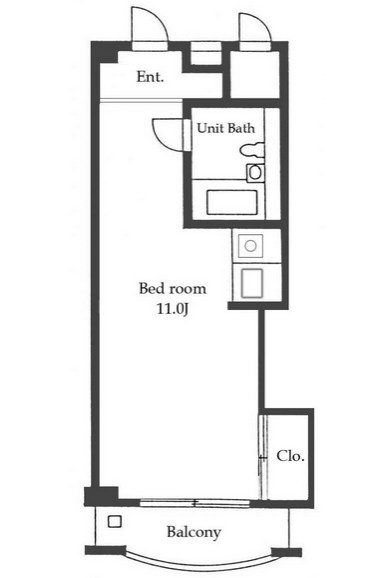 パークグレース新宿1115号室の図面