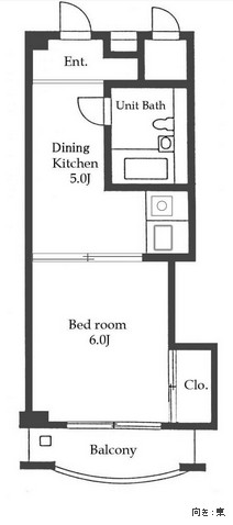 パークグレース新宿1204号室の図面