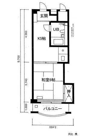 パークグレース新宿1211号室の図面