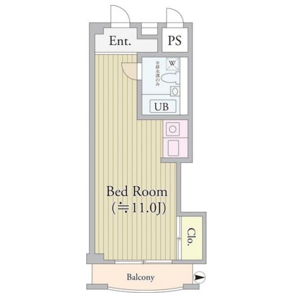 パークグレース新宿1215号室の図面