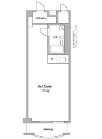 パークグレース新宿401号室の図面