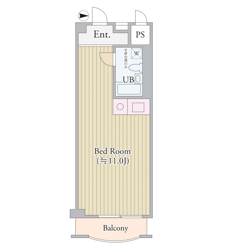 パークグレース新宿407号室の図面