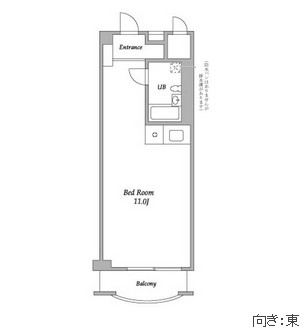 パークグレース新宿510号室の図面