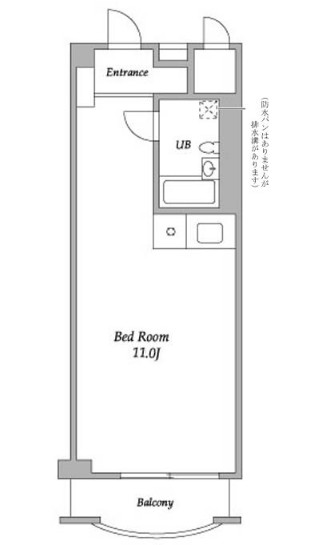パークグレース新宿611号室の図面