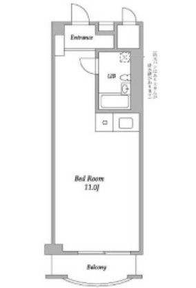パークグレース新宿715号室の図面
