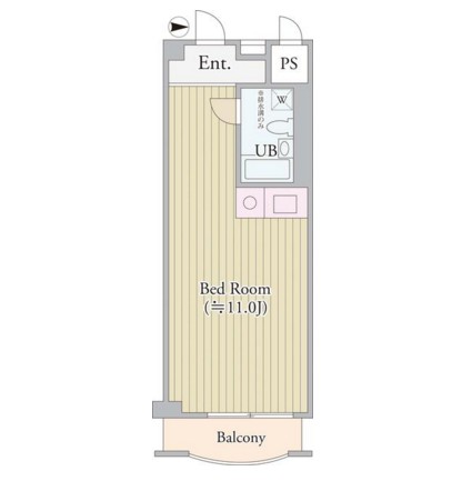 パークグレース新宿911号室の図面