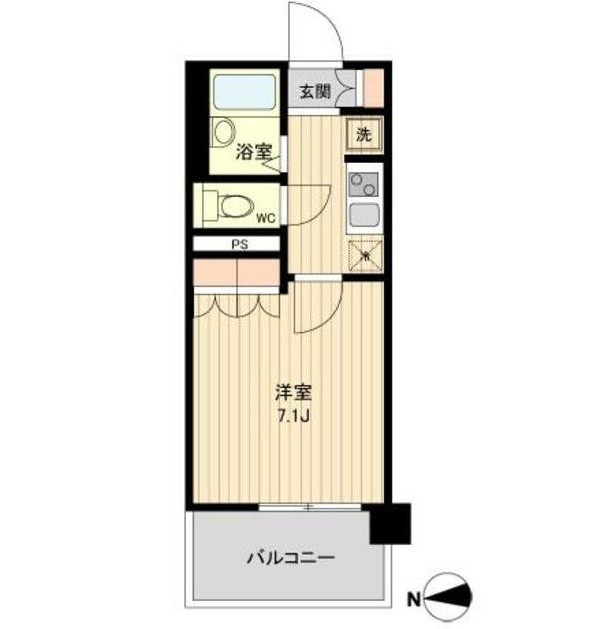 ラクアスレジデンス東新宿1002号室の図面