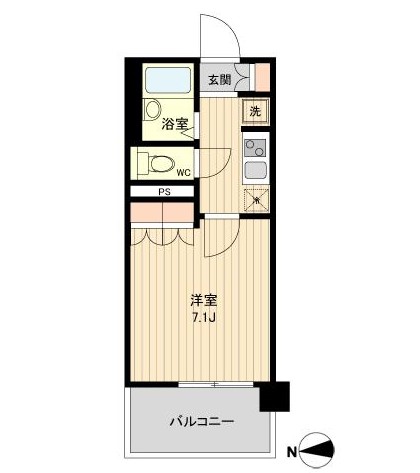 ラクアスレジデンス東新宿804号室の図面